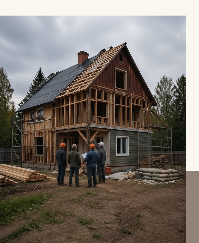 Реконструкция дачного дома в Темрюке под ключ с проектом
